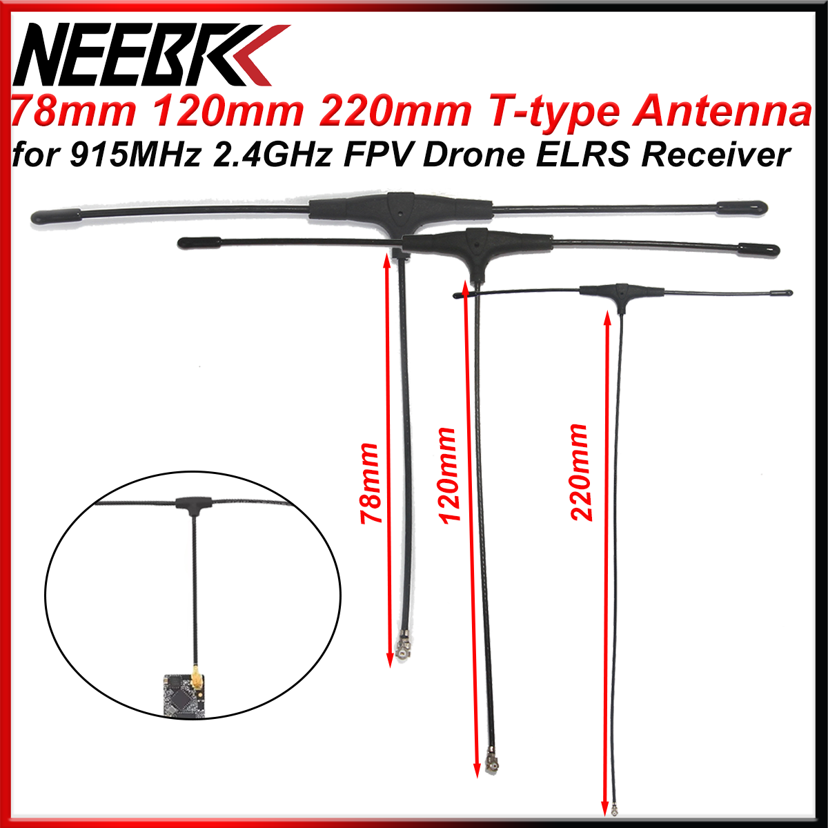 Tbs Fpv Crossfire - Antena FPV Drone 915MHz 2.4GHz typu