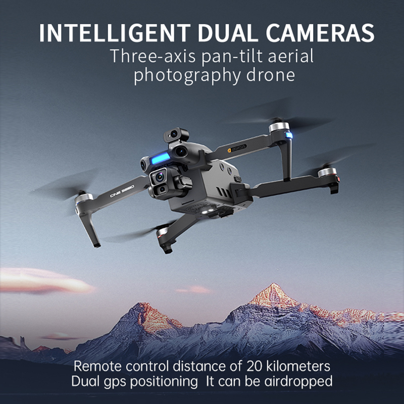 Nowy dron z podwójną kamerą 8K – Drone Gimbal Mount recenzja i cena