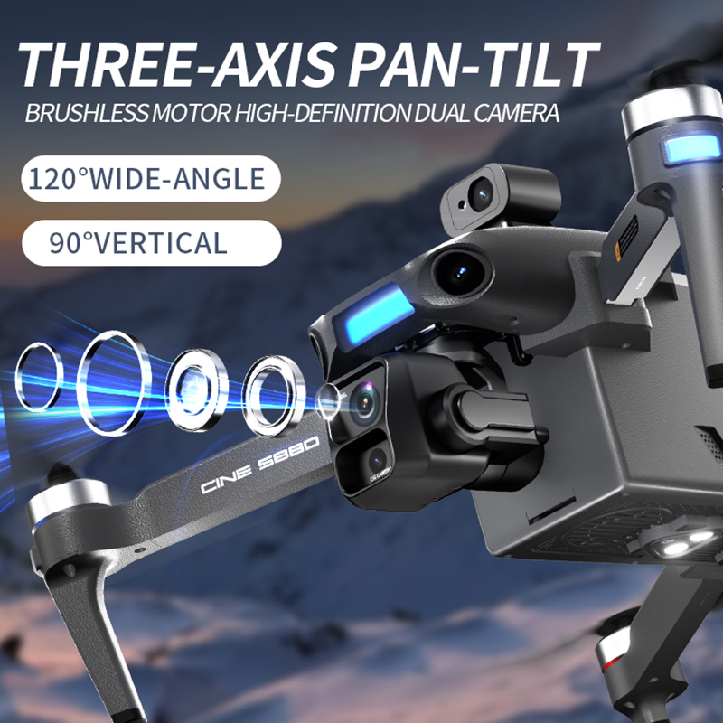 Nowy dron z podwójną kamerą 8K – Drone Gimbal Mount recenzja i cena