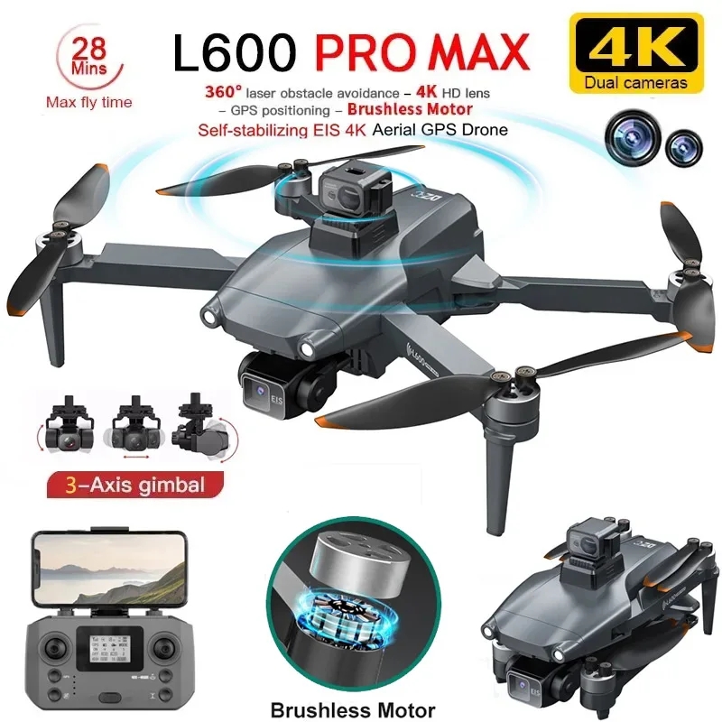 L600 PRO MAX GPS Drone Profesj – Drone Gimbal Case recenzja i cena